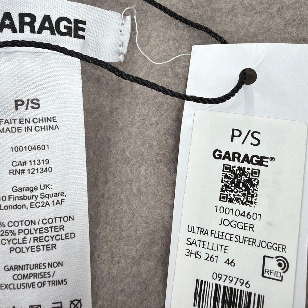 Garage Ultra Fleece Super Joggers Satellite Beige Size S - Picture 7 of 10